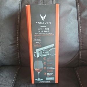 Coravin, Model 5 Plus Pack. Open box, new and never used.